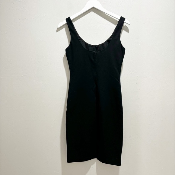 DIANE VON FURSTENBERG DVF Women’s Black Gray Animal Print Ponte Back Dress Sz 4 - Picture 4 of 11
